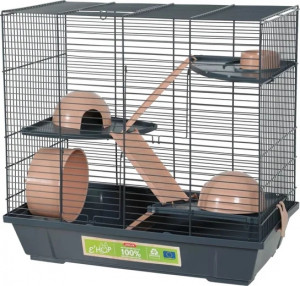 ZOLUX Klec EHOP pro křečka trojitá 50 cm - růžová