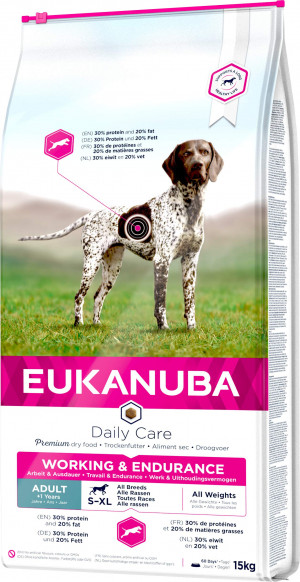 EUKANUBA Daily Care Working & Endurance - suché krmivo pro psy - 15kg