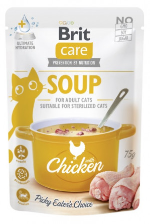 BRIT Care Soup Chicken - polévka pro kočku - 75g