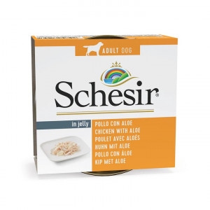 SCHESIR in jelly Chicken with aloe - mokré krmivo pro psy - 150 g