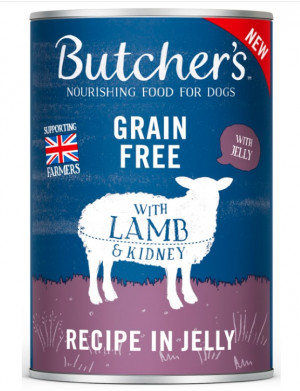 BUTCHER'S Original Recipe in Jelly lamb - vlhké krmivo pro psy - 400g