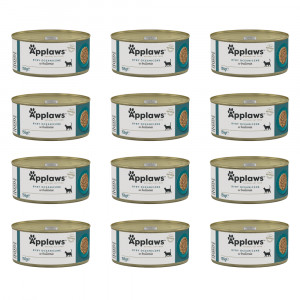APPLAWS Ocean fish in broth - mokré krmivo pro kočky - 12x156g