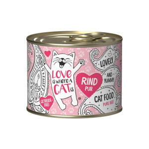 LOVE IS WHERE A CAT IS® Beef - mokré krmivo pro kočky - 200g