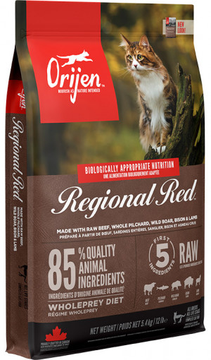 ORIJEN Regional Red Cat - suché krmivo pro kočky - 5.4 kg 