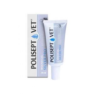 JM SANTE Polisept Vet Wound gel Silver Pro - gelový obvaz pro psy a kočky – 30 ml