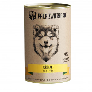 PAKA ZWIERZAKA Rabbit and boar with pumpkin - vlhké krmivo pro psy - 400g