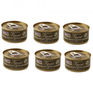 FISH4CATS Tuna fillet with seaweed - mokré krmivo pro kočky - 6x70g