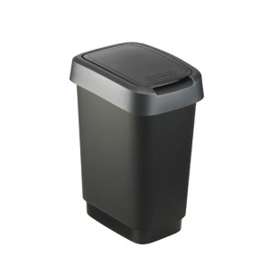 ROTHO Twist Silver - odpadkový koš – 25l