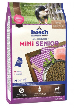 BOSCH Mini Senior - suché krmivo pro psy - 2,5 kg