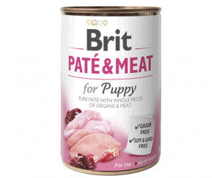BRIT Paté & Meat Puppy Kuře - mokré krmivo pro psy - 400g