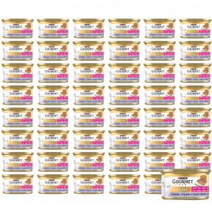 PURINA Gourmet Gold Kitten pěna s telecím masem – mokré krmivo pro koťata – 48×85 g