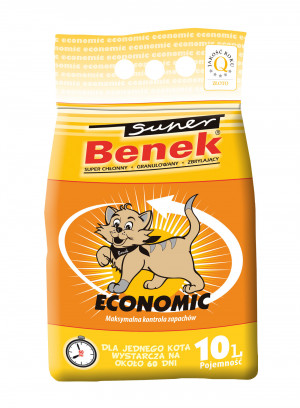 Certech Super Benek Economic - Hrudkující stelivo pro kočky 10 l