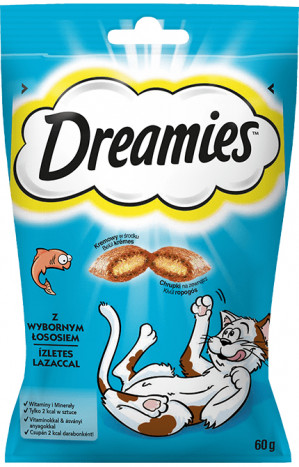 Dreamies 4008429037962 pamlsek pro psy/kočky Kočka Pamlsky Losos 60 g