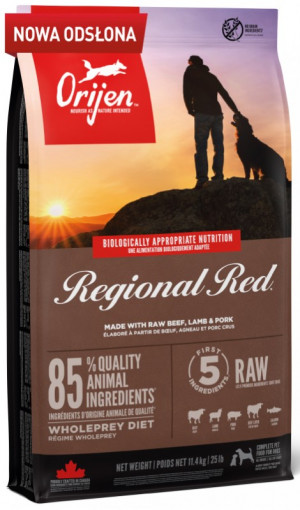ORIJEN Regional Red - suché krmivo pro psy - 11,4kg