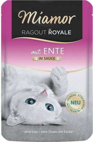 MIAMOR Ragout Royale Duck in sauce - mokré krmivo pro kočky - 100g