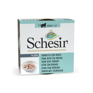 SCHESIR in jelly Tuna with sea bream - mokré krmivo pro kočky - 85 g