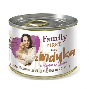 FAMILY FIRST Adult Turkey dish - mokré krmivo pro kočky - 200g 