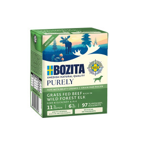 BOZITA Purely Paté Duoprotein Beef and elk - vlhké krmivo pro psy - 370g