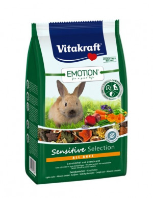 VITAKRAFT EMOTION Sensitive suché krmivo pro králíky - 600 g