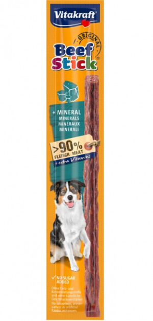 VITAKRAFT Beef Stick Original plus Mineral - pamlsek pro psa - 12g