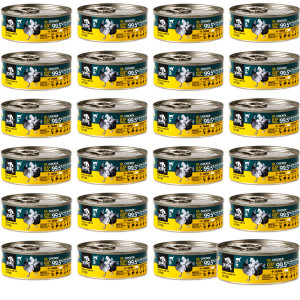 3COTY Chicken with spirulina - mokré krmivo pro kočky - 24x80g