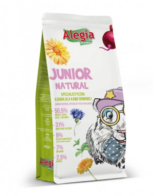 ALEGIA Junior Natural - krmivo pro morče domácí - 650g 