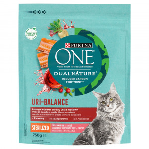 PURINA Dual Nature Uri-Balance Sterilized - suché krmivo pro kočky - 750 g 