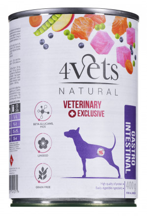 4VETS Natural Gastro Intestinal Dog - mokré krmivo pro psy - 400 g