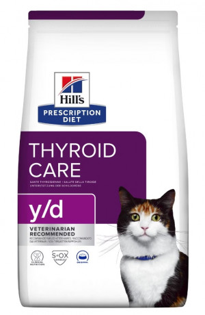 HILL'S Thyroid Care y/d - suché krmivo pro kočky - 3 kg 