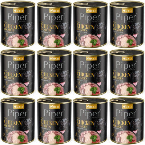 DOLINA NOTECI Piper Kuřecí srdíčka a špenát - mokré krmivo pro psy - 12x800g