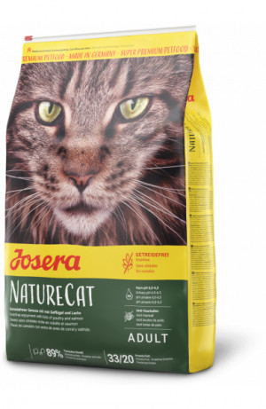 Josera NatureCat suché krmivo pro kočky 2 kg Dospělý jedinec Drůbež, Losos