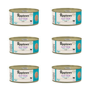 APPLAWS Kitten Tuna fillet in jelly - mokré krmivo pro kočky - 6x70g 