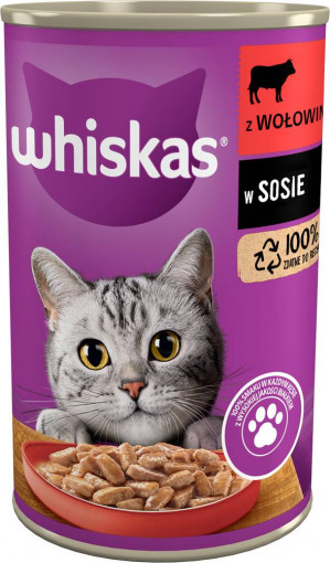 Whiskas Hovězí maso v omáčce 400 g
