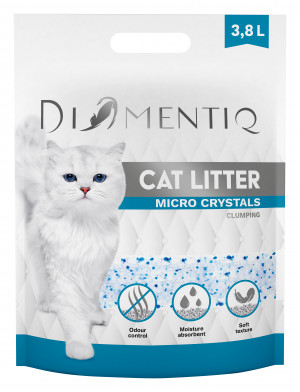 DIAMENTIQ Micro Crystals - Stelivo pro kočky - 3,8 l