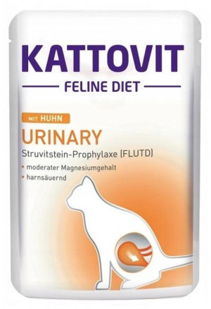 KATTOVIT Feline Diet Urinary Chicken - mokré krmivo pro kočky - 85g