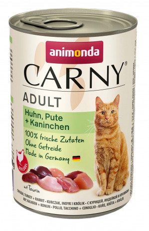ANIMONDA Carny Adult Chicken, turkey, rabbit - mokré krmivo pro kočky - 400g