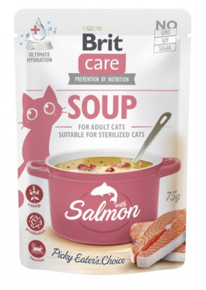 BRIT Care Soup Salmon - polévka pro kočku - 75g