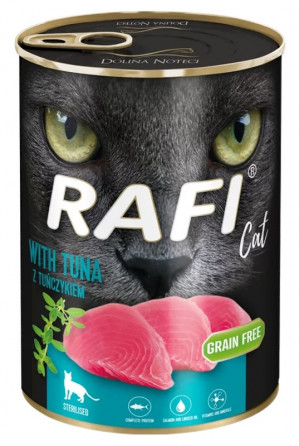 DOLINA NOTECI Rafi Cat Adult with tuna - mokré krmivo pro kočky - 400g 