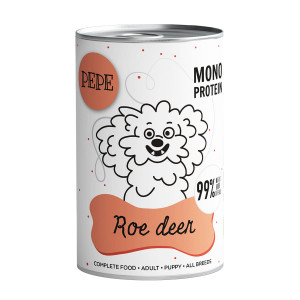PAKA ZWIERZAKA Pepe Roe deer - vlhké krmivo pro psy - 400g