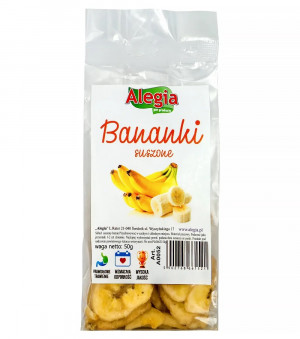 ALEGIA Dried bananas - lahůdka pro hlodavce a králíky - 60g