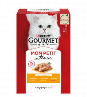 GOURMET Mon Petit Poultry Mix - mokré krmivo pro kočky - 6 x 50 g 