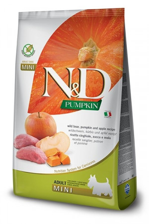 FARMINA N&D Pumpkin Adult Mini Boar&Apple - suché krmivo pro psy - 7 kg