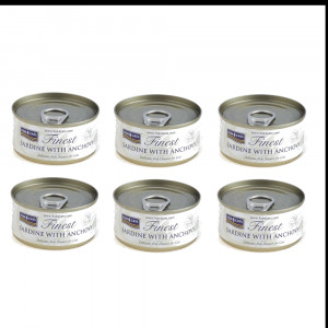 FISH4CATS Sardine with anchovy - mokré krmivo pro kočky - 6x70g