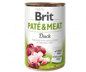 BRIT Pate&Meat Adult Duck - Mokré krmivo pro psy - 400 g