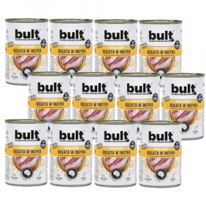 BULT Mokré krmivo pro psy bohaté na krůtí maso - 12x400g