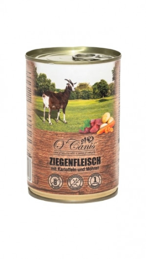 O'CANIS konzerva pro psy - vlhké krmivo - koza a brambory - 400 g