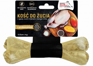 SYTA MICHA Žvýkací kost s probiotikem - pochoutka pro psy - 13,5 cm