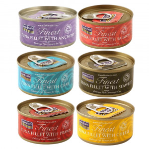 FISH4CATS Finest filet MIX PŘÍCHUTÍ – mokré krmivo pro kočky 6x70g