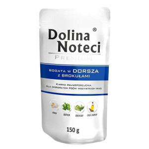 Dolina Noteci Premium treska bohatá na brokolici - mokré krmivo pro psy - 150g 