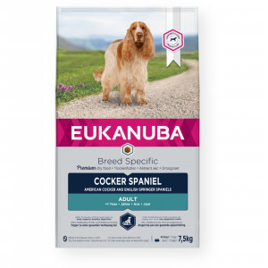 Eukanuba Breed Specific Cocker Spaniel 7,5 kg Dospělý jedinec Kuřecí maso